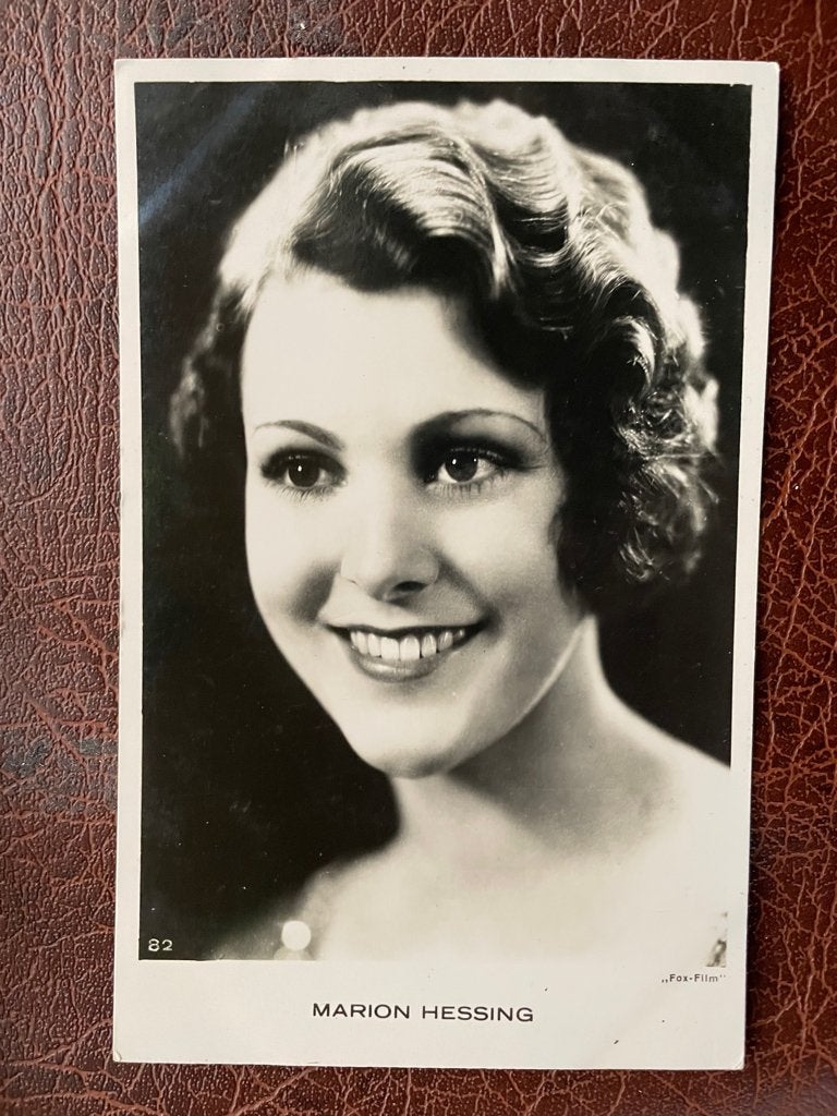 ansichtkaart / kaart van Marion Hessing., Verzenden, 1920 tot 1940, Sterren en Beroemdheden