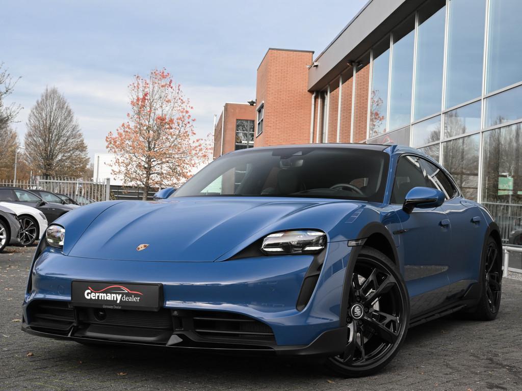 Porsche Taycan Cross Turismo Turbo 93 kWh 680pk Pano Bose HU, Auto's, Porsche, Gebruikt, Zwart, Met garantie (alle), Blauw