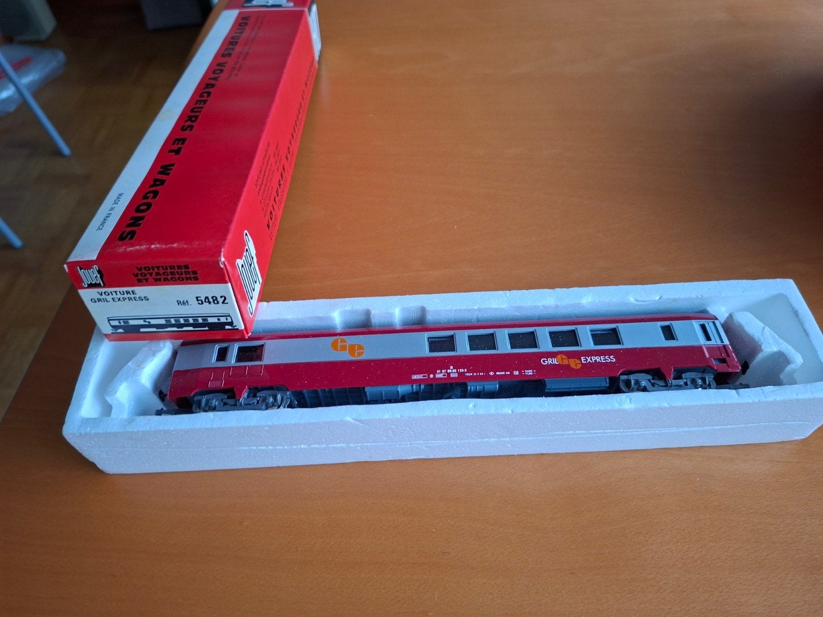 Jouef GRL Express Wagon - H0 Schaal, Gelijkstroom, Jouef, Wagon, Ophalen of Verzenden