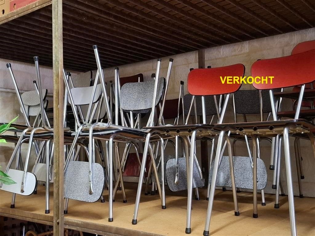 Formica keukenstoelen '60s ( Retro/Vintage/Design ), Ophalen, Gebruikt, Vintage, Vijf, Zes of meer stoelen