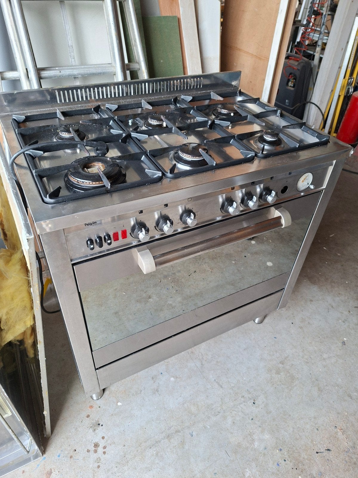 Gasfornuis met oven, Ophalen, Gebruikt, 4 kookzones, Gas
