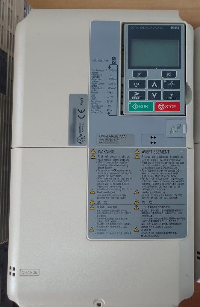 Yaskawa CIMR-LK4A0039AAA Frequentieregelaar 18,5kW 400V (1x), Verzenden, Gebruikt