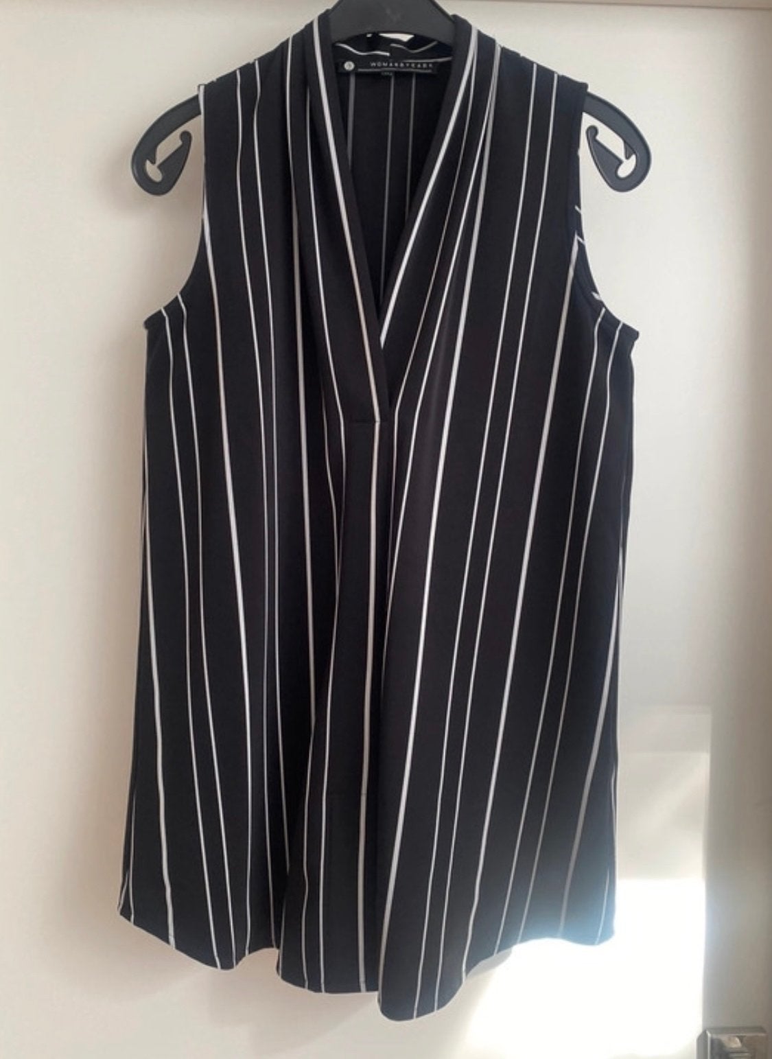 Woman by Earn gestreepte mouwloze top, maat 36, Verzenden, Zwart, Nieuw, Maat 36 (S)