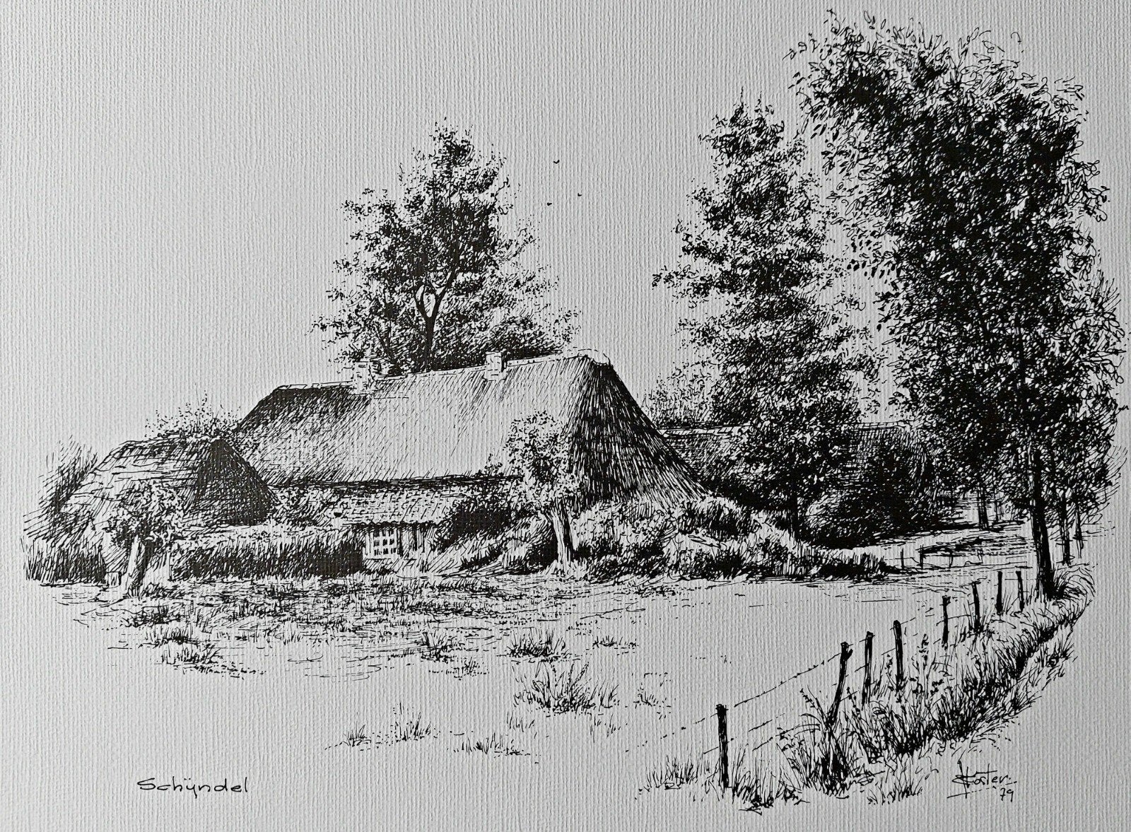 Schijndel .... boerderij met wolfskap ... Kees Koster.

Pent, Ophalen of Verzenden