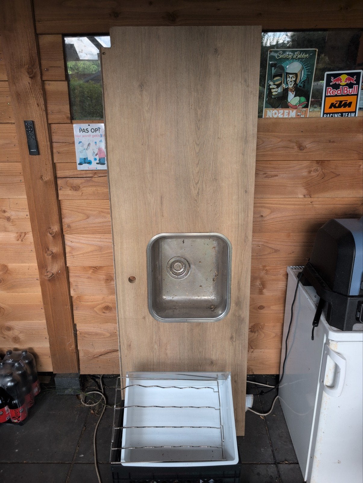 Houten keukenblad, op te halen voor een kratje bier, Huis en Inrichting, Keuken | Complete keukens, Ophalen, Enkelwandige keuken