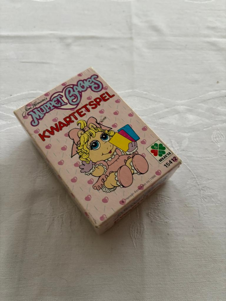 Selecta jim henson’s muppet babies kwartetspel vintage!, Ophalen of Verzenden, Zo goed als nieuw, Kwartet(ten)