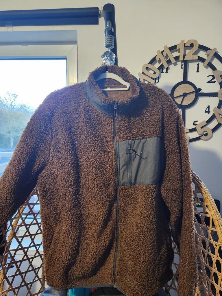 Bruin teddy vest met rits, maat XXL, Ophalen of Verzenden, Zo goed als nieuw, Overige maten, Bruin