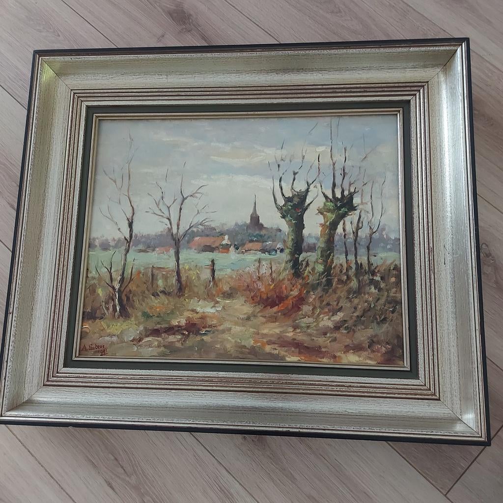 Mooi landschap schilderij, Ophalen of Verzenden