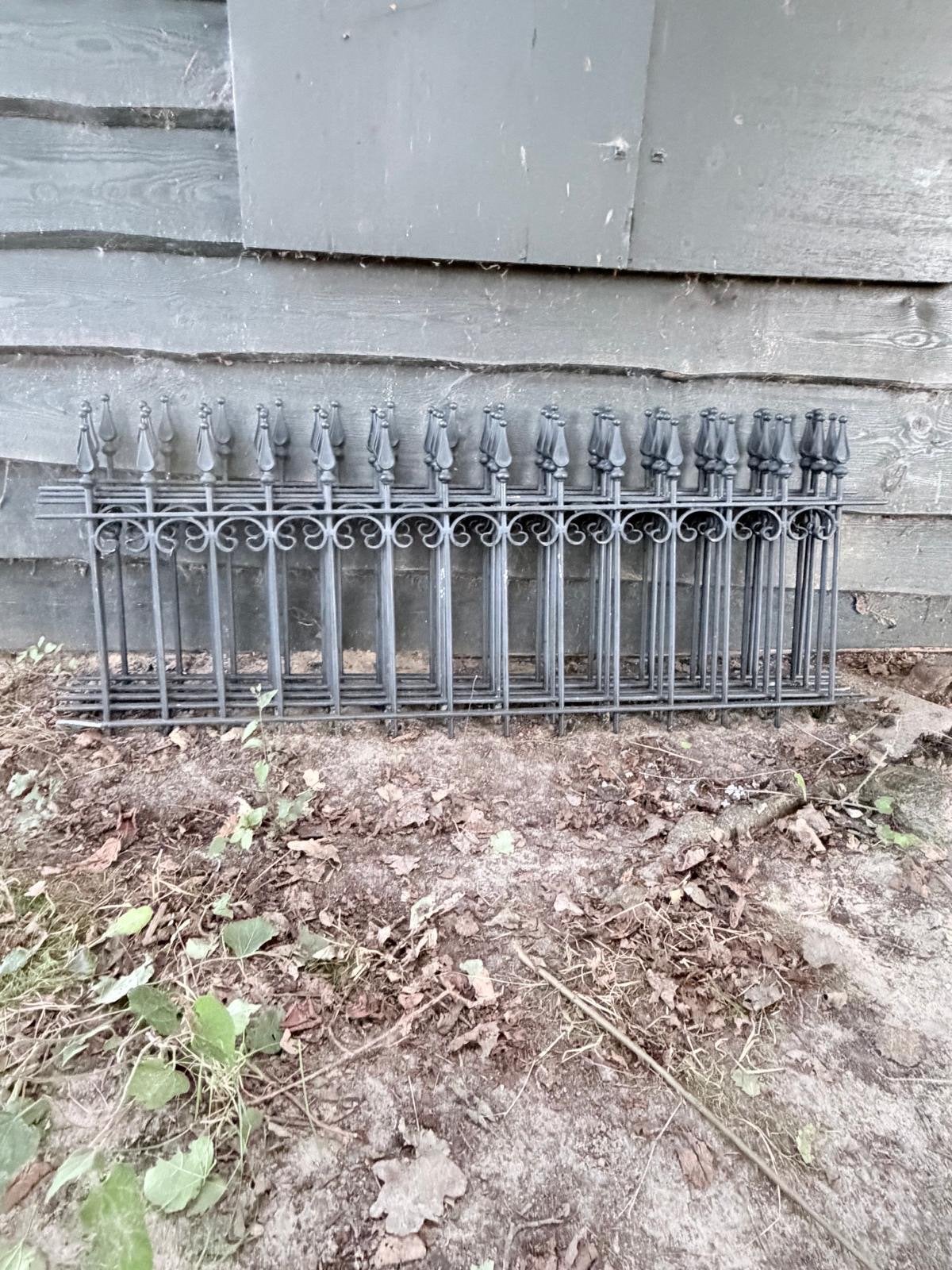 Sierhekwerk - Antiek ijzeren hekwerk, Ophalen, Met poort, Gebruikt, Sierhekwerk