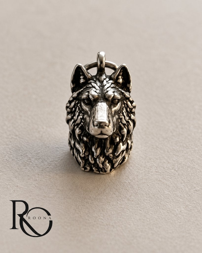 Zilveren Wolvenkop Hanger 925 Zilver Wolf Viking Noors, Nieuw, Ophalen of Verzenden, Zilver, Dier