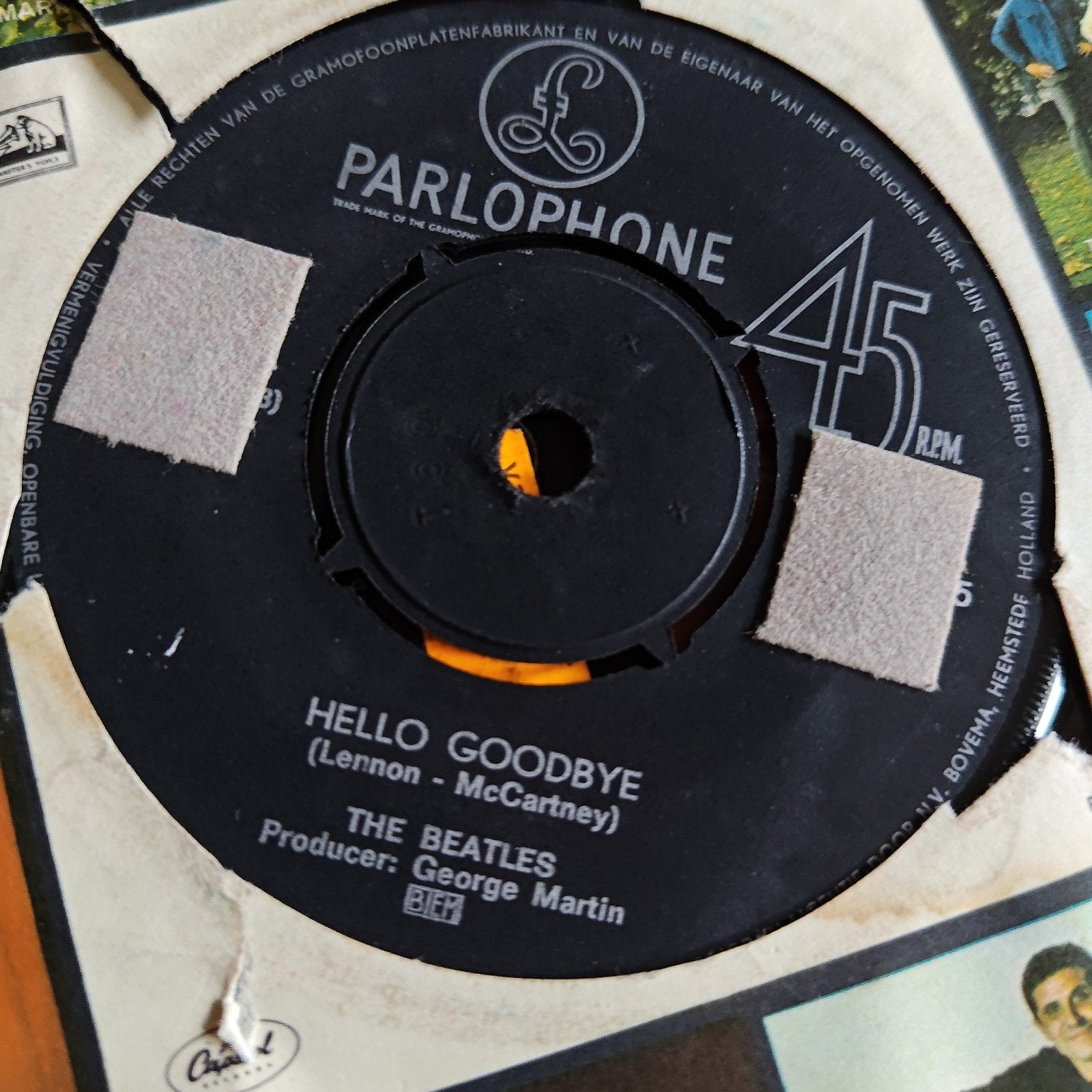 The Beatles - I Am The Walrus / Hello Goodbye 7 inch vinyl, Cd's en Dvd's, Vinyl Singles, Gebruikt, 7 inch, Ophalen of Verzenden
