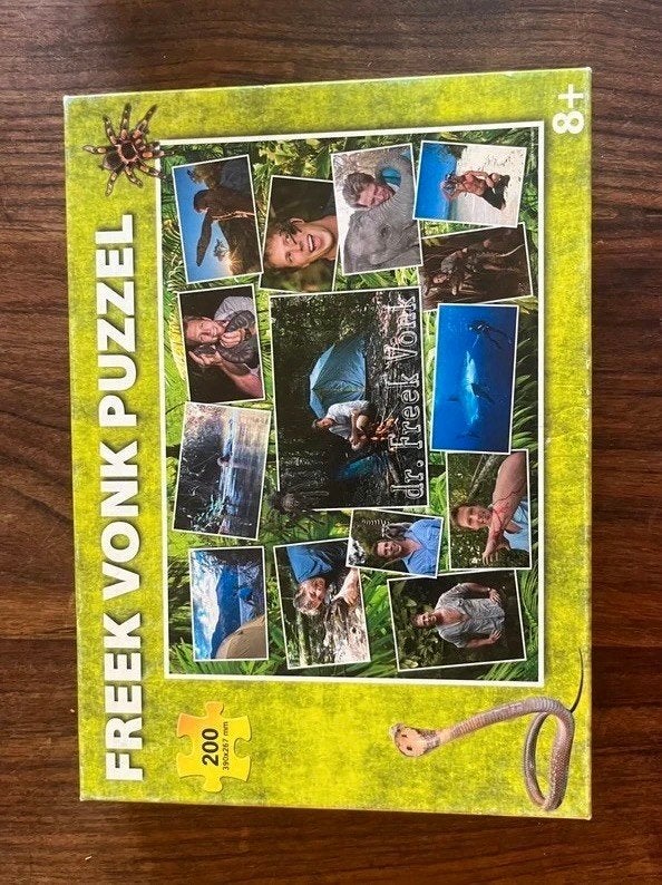 #Sint | Freek Vonk Wildernis puzzel | Compleeet! 200 stukjes, Ophalen of Verzenden, Meer dan 50 stukjes, Zo goed als nieuw, 6 jaar of ouder