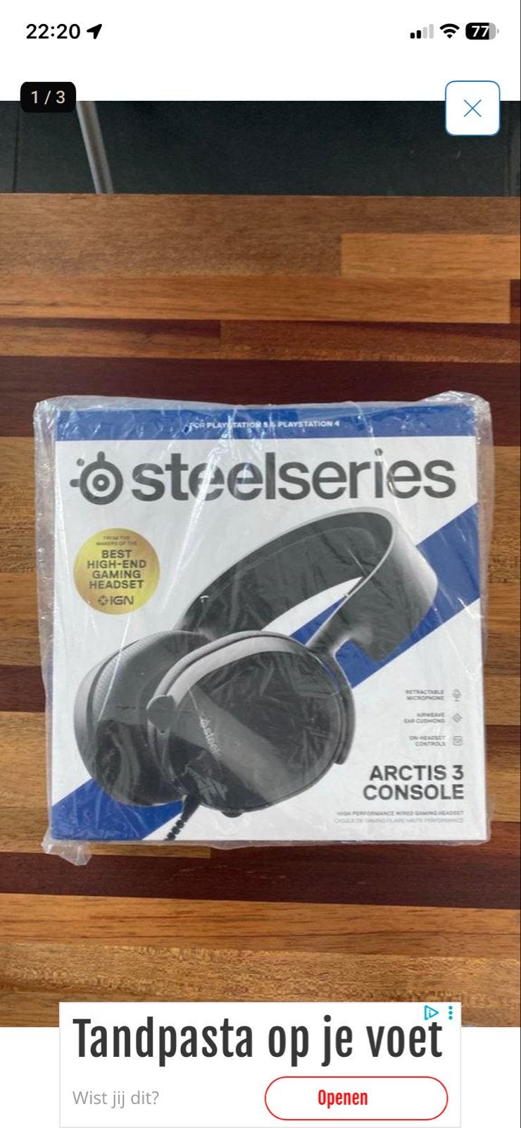 Nieuwe Steelseries Arctis 3 Console Gaming Koptelefoon, Ophalen of Verzenden, Nieuw, Overige merken