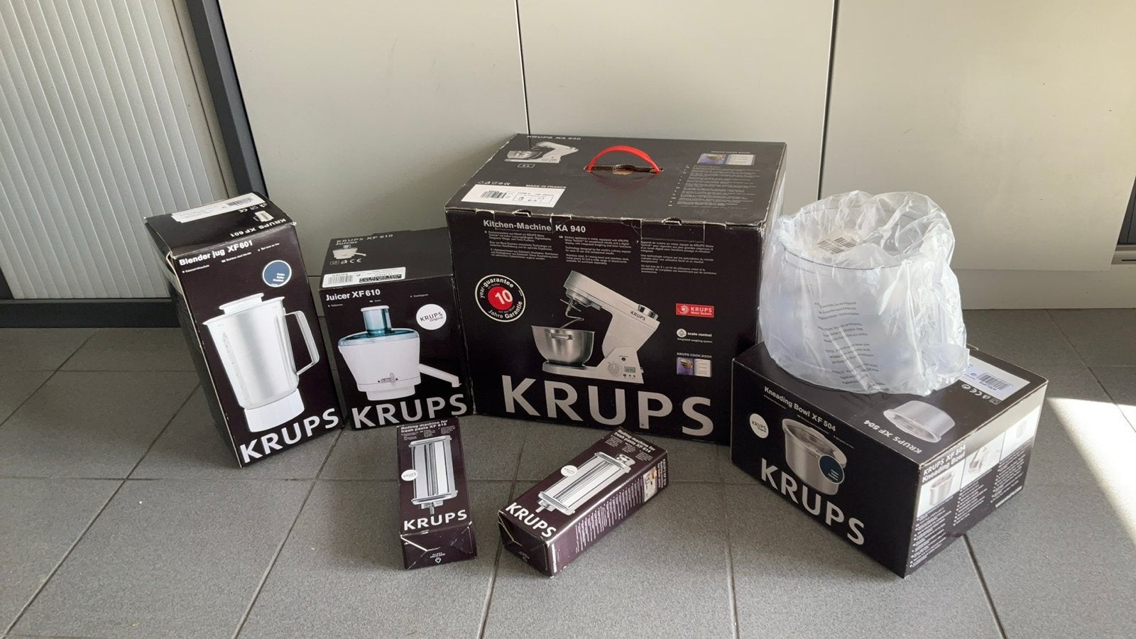 Krups KA-940 Keukenmachine met accessoires, 4 liter of meer, 3 snelheden of meer, Ophalen of Verzenden, Zo goed als nieuw