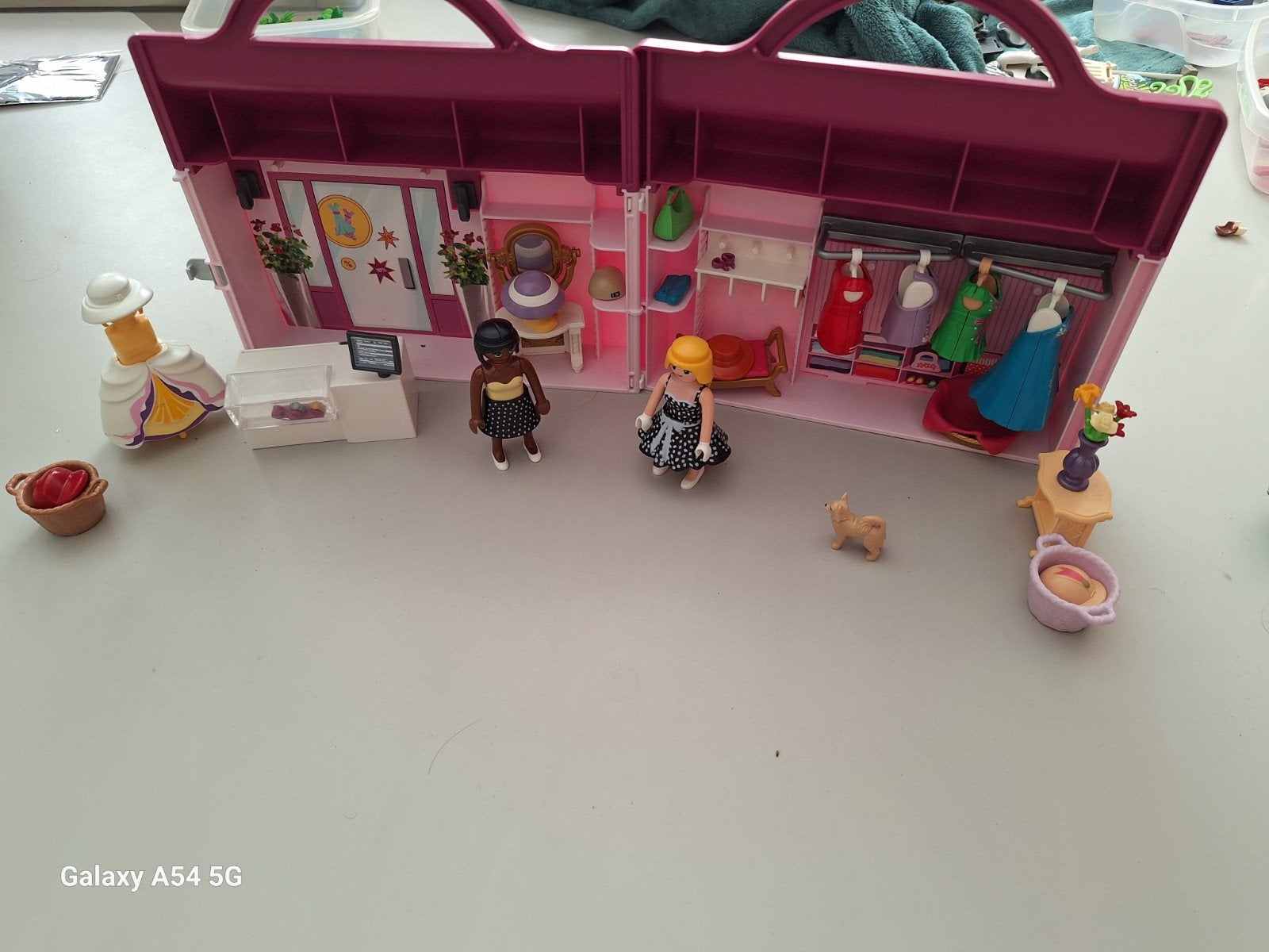 Playmobil kledingwinkel, Kinderen en Baby's, Ophalen, Zo goed als nieuw, Losse onderdelen, Gebouw