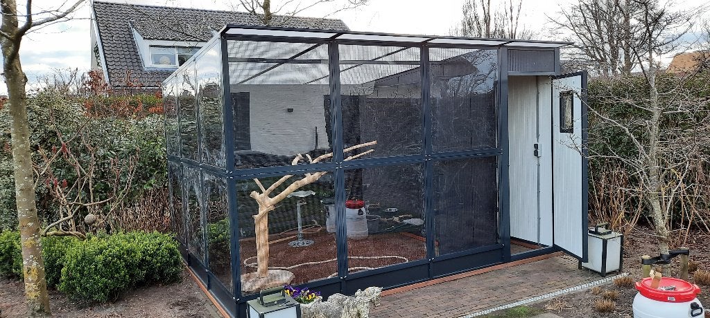 Volière Rijnsburg | Duurzame materialen |Maatwerk, Ophalen of Verzenden, Nieuw, Aluminium, Volière