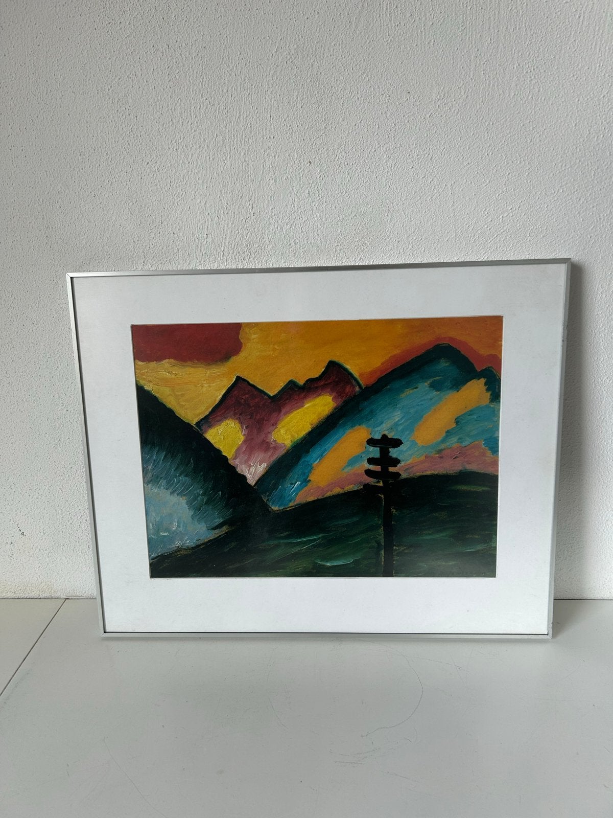Ingelijste Kunstprint: Kleurrijk Landschap of Scène, Antiek en Kunst, Kunst | Schilderijen | Modern, Landschap, Papier/karton