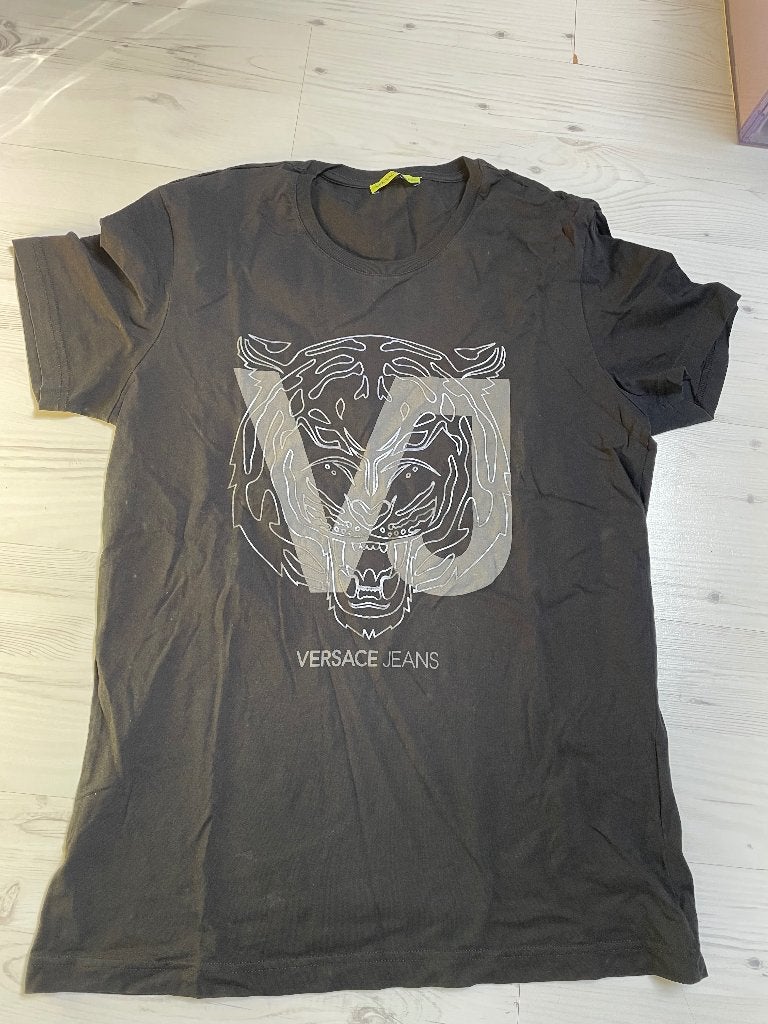 Versace jeans shirt, Kleding | Heren, T-shirts, Ophalen, Gedragen, Maat 56/58 (XL), Zwart