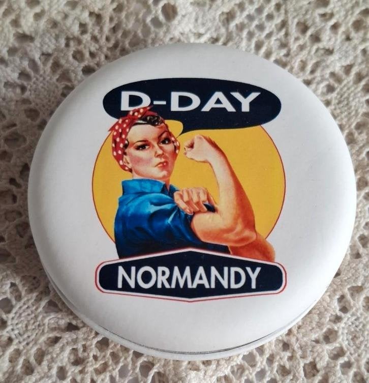 D-Day, Rosie de Riveter, zakspiegeltje, -, Overige typen, Ophalen of Verzenden, -