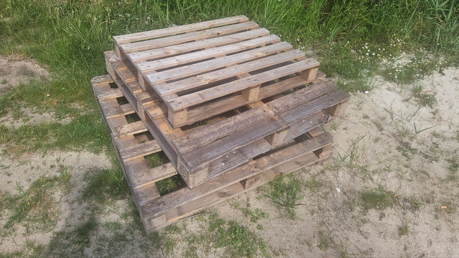Gratis ophalen: 3 pallets, Ophalen, Gebruikt, Hout