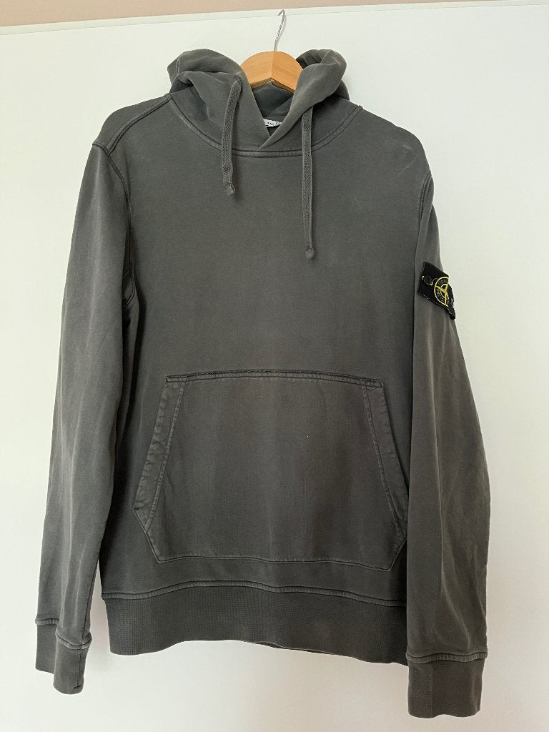 Stone Island Hoodie - donker groen/grijs - Maat L, Maat 52/54 (L), Ophalen of Verzenden, Groen, Stone Island