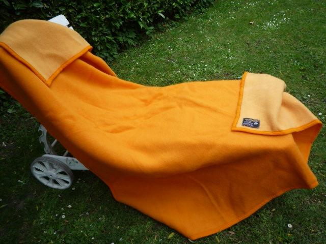 wollen  oranje deken 245x225 cm  2 pers Eurocover NIEUW, Ophalen of Verzenden, Nieuw
