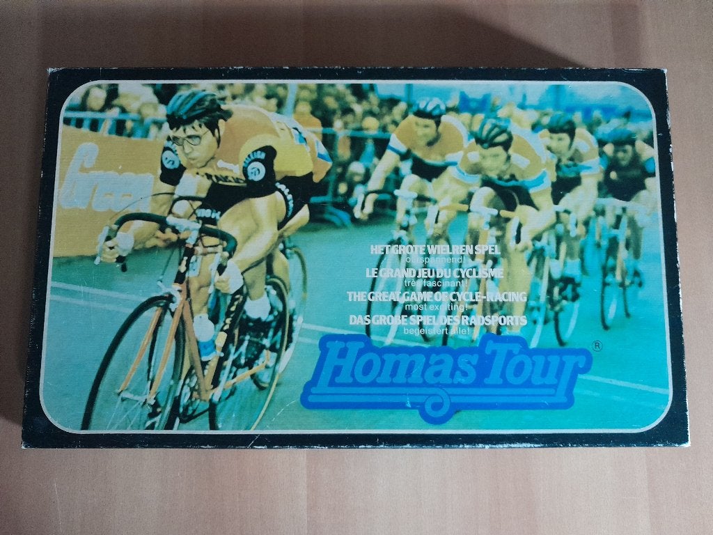 Het Homas Tour Wielrenspel ( izgs ) wielrennen zeldzaam!, Een of twee spelers, Ophalen, Gebruikt, Homas Spelen