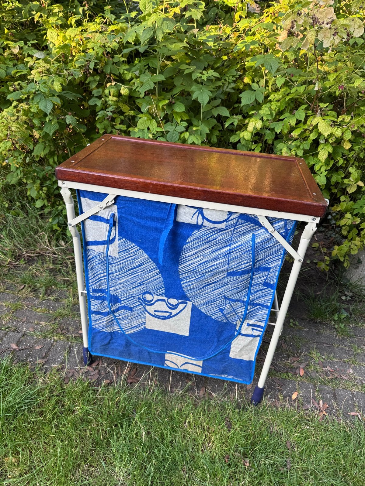 Vintage campingkastje/keukenkastje - opvouwbaar, Caravans en Kamperen, Ophalen, Gebruikt