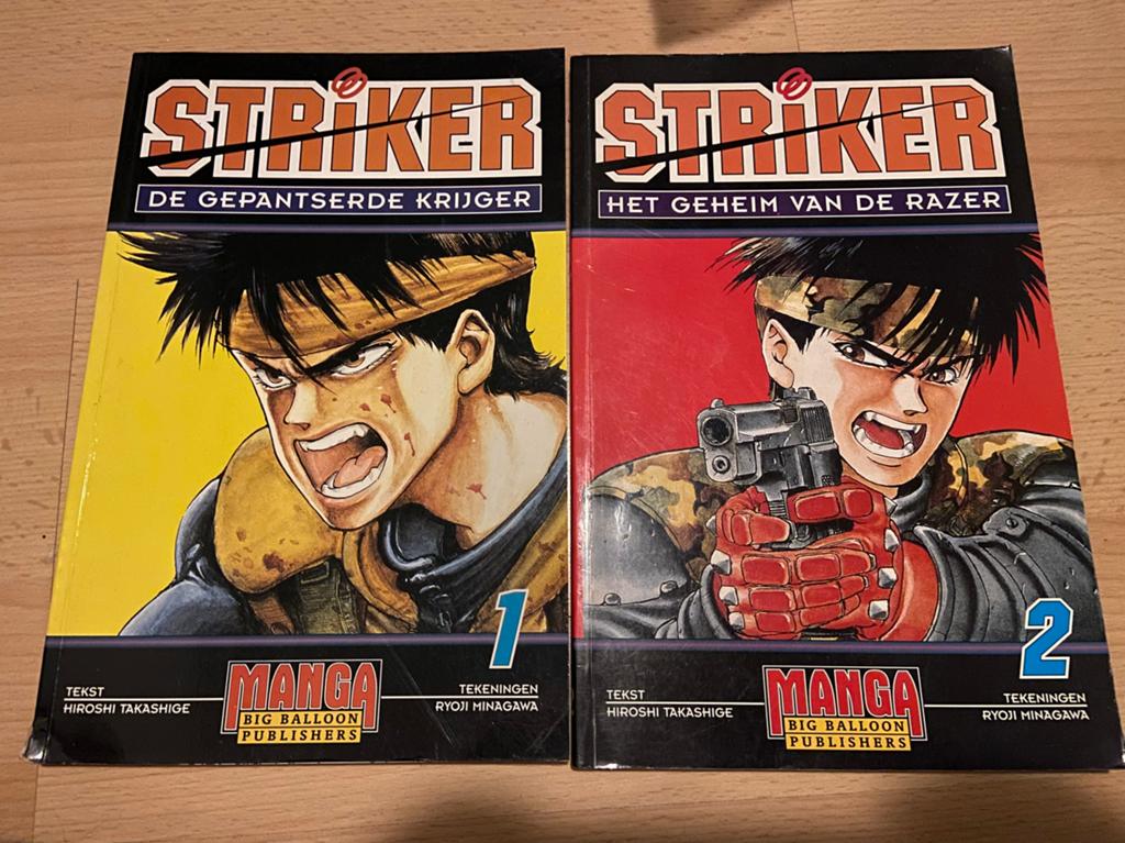 Striker Manga 1+2 OOP (NL)!, Boeken, Strips | Comics, Meerdere comics, Ophalen of Verzenden, Zo goed als nieuw, Japan (Manga)