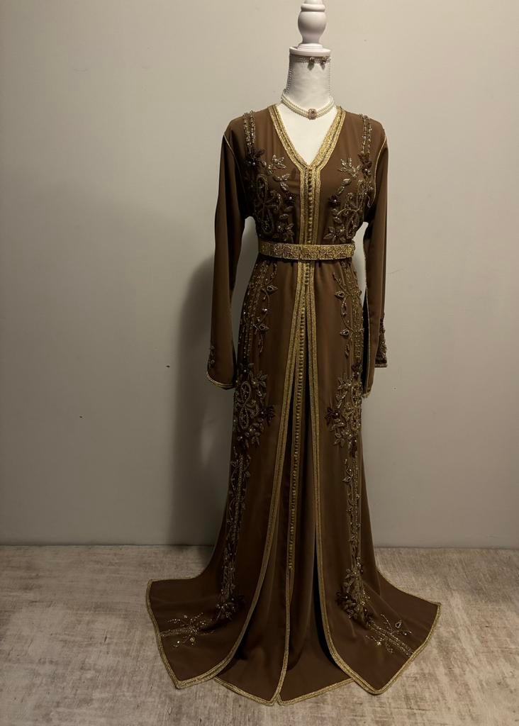 Takchita te HUUR, Kleding | Dames, Gelegenheidskleding, Ophalen, Overige typen, Blauw, Maat 46/48 (XL) of groter