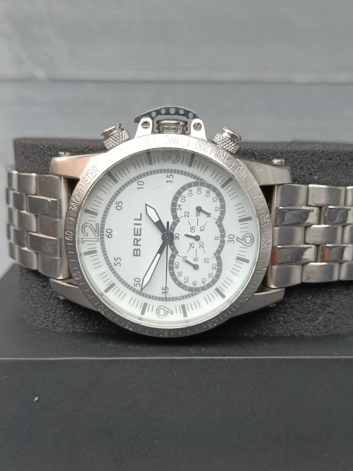Breil Aviator Chronograph TW1142, Ophalen of Verzenden, Zo goed als nieuw, Grijs, Jongen of Meisje