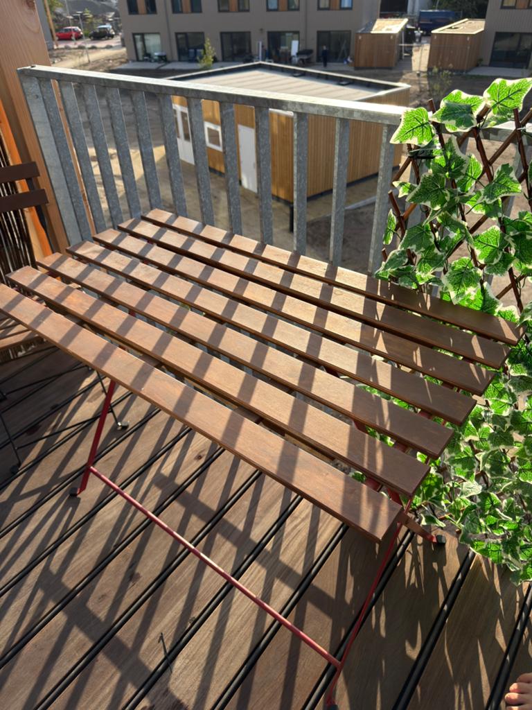IKEA TARNO 4 chairs + long table tuinset voor buiten outdoor, Ophalen, Gebruikt, Hout