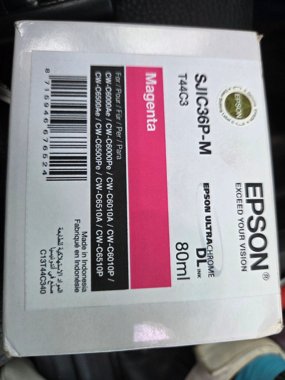 Epson SJIC36P-M Magenta Inktcartridge 80ml, Ophalen of Verzenden, Nieuw, Cartridge, Epson
