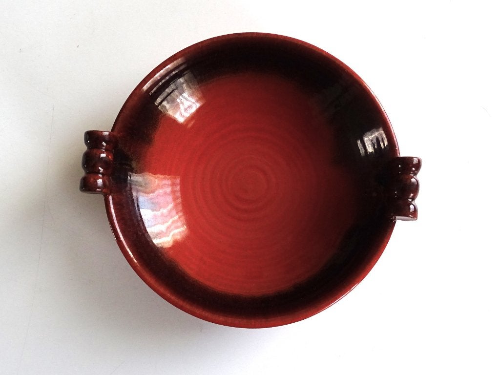 Zeldzaam Antiek Art Deco Gouda Schaaltje Gouds Plateel, Ophalen of Verzenden