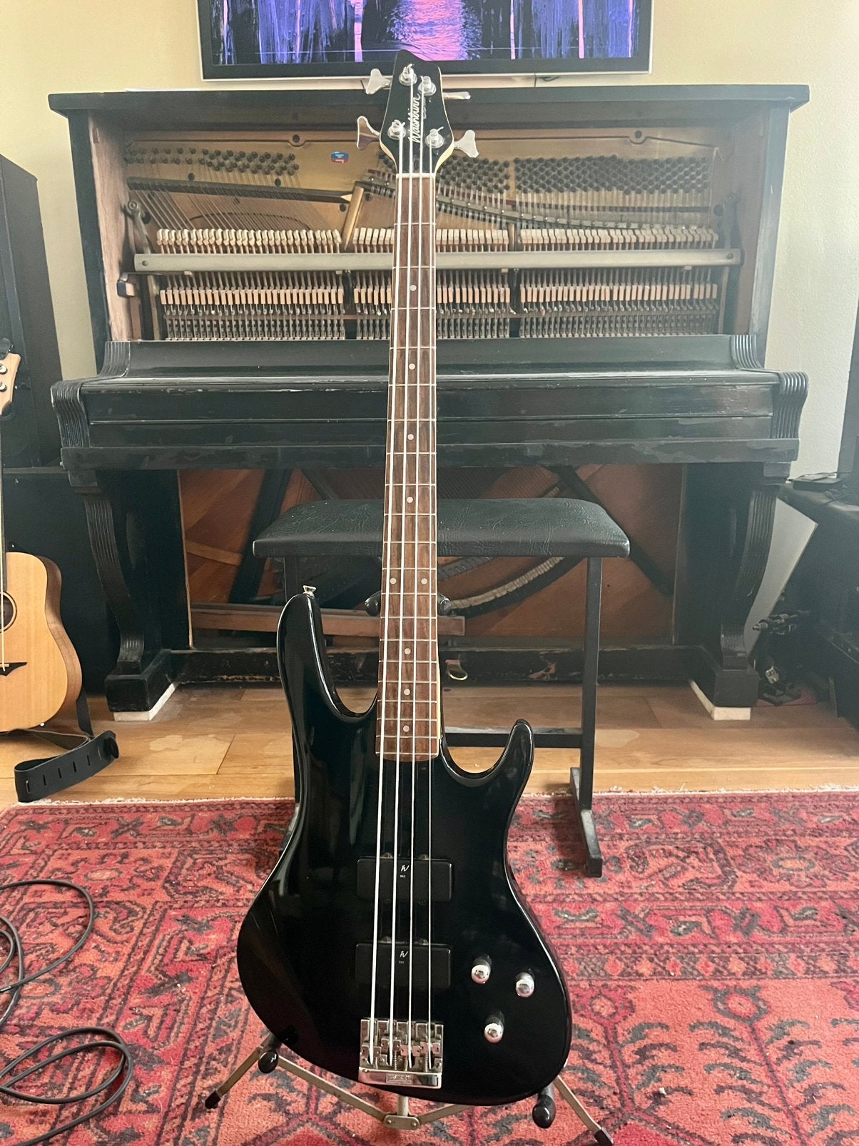 Washburn basgitaar, Ophalen of Verzenden, Gebruikt, Elektrisch