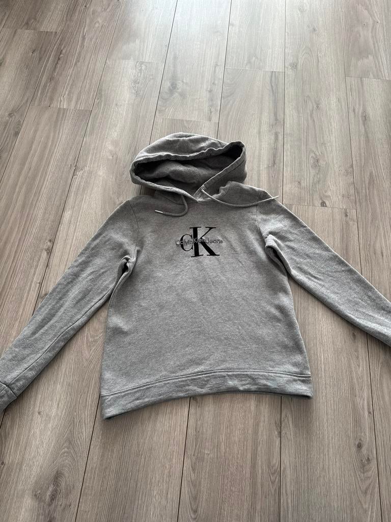 Calvin Klein jeans hoodie maat XS, Ophalen of Verzenden, Zo goed als nieuw, Maat 34 (XS) of kleiner, Grijs
