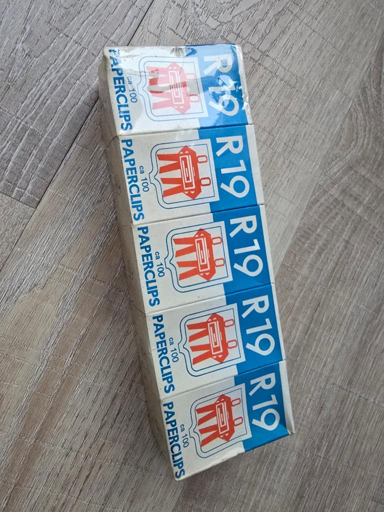 10x 100 (1000) antieke stuks R19 antieke paperclips €13, Ophalen of Verzenden
