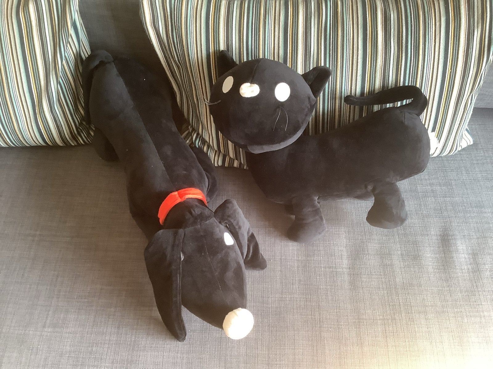 Zwarte knuffels hond en kat, Takkie en Siepie van de HEMA, Hema, Overige karakters, Overige typen, Nieuw