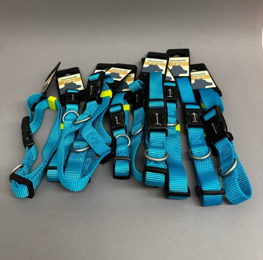 Partij á 10 halsbanden M Beeztees blauw 35-50 cm, Nieuw, Ophalen of Verzenden, Beeztees, Nvt