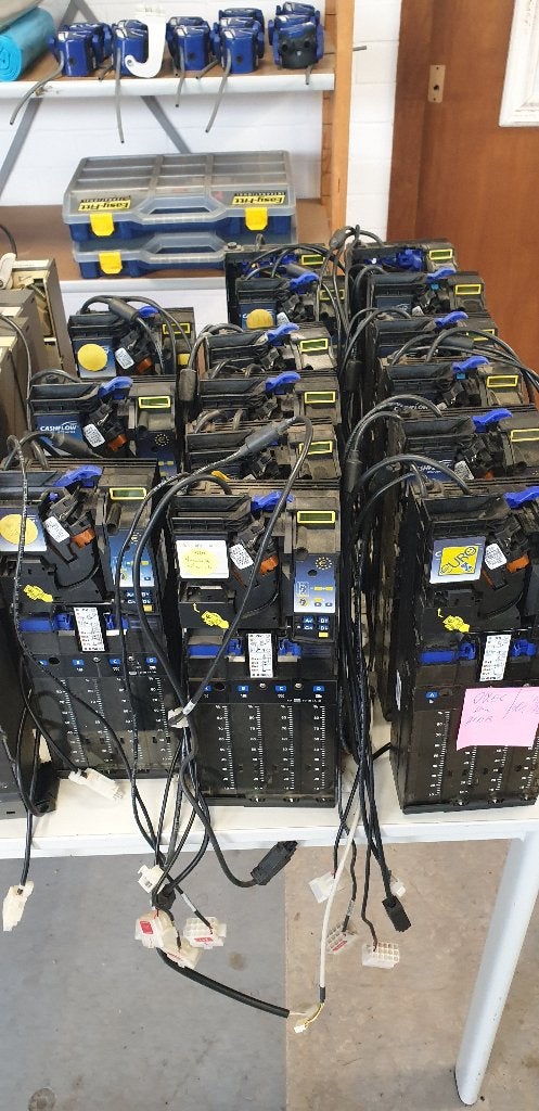 Geldwisselaars voor euromunten voor vendingmachines., Ophalen, Overige typen