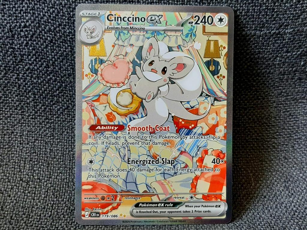 Pokemon kaart Cinccino ex (119 SIR), Hobby en Vrije tijd, Verzamelkaartspellen | Pokémon, Nieuw, Losse kaart, Ophalen of Verzenden