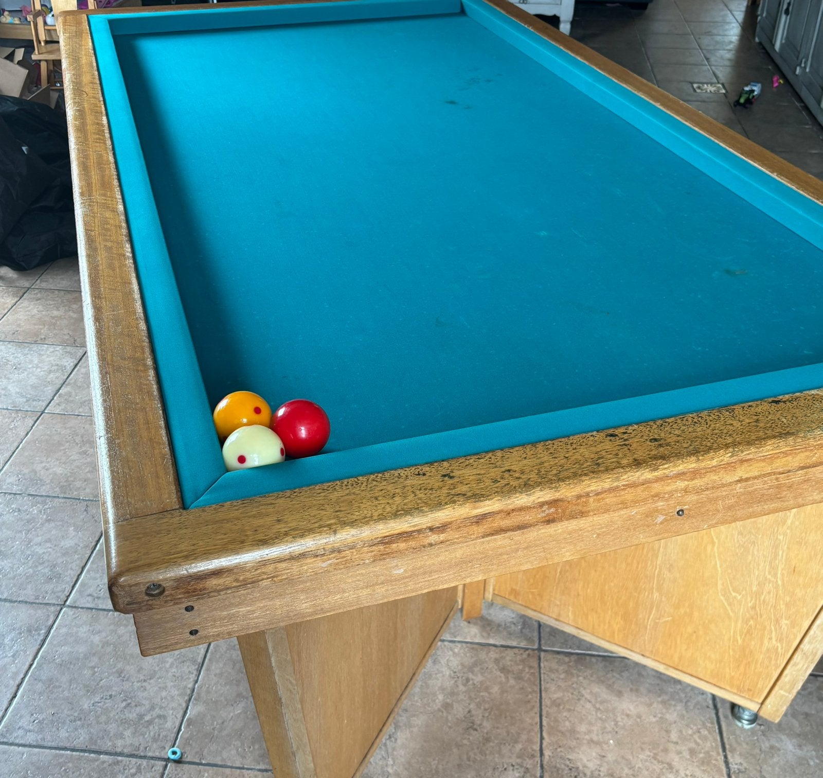 Biljart 90x180 cm, Ophalen, Gebruikt, Biljarttafel