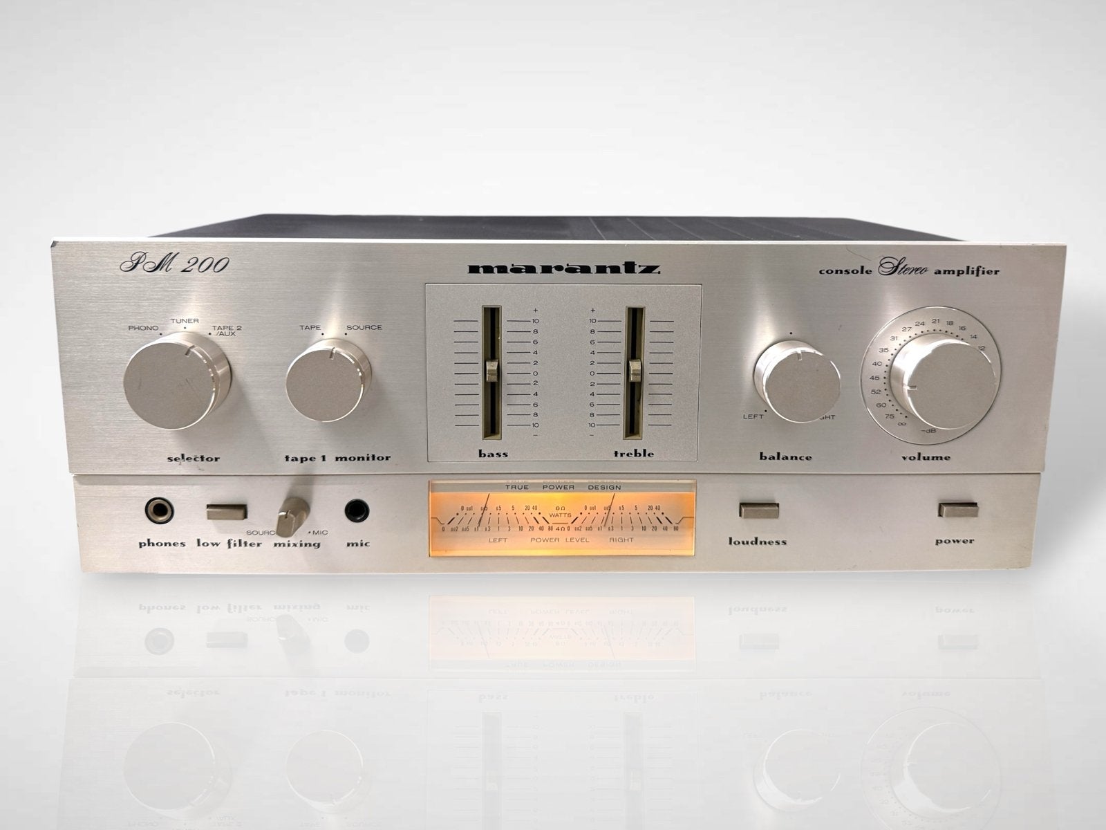 Vintage Marantz PM-200 console stereo versterker