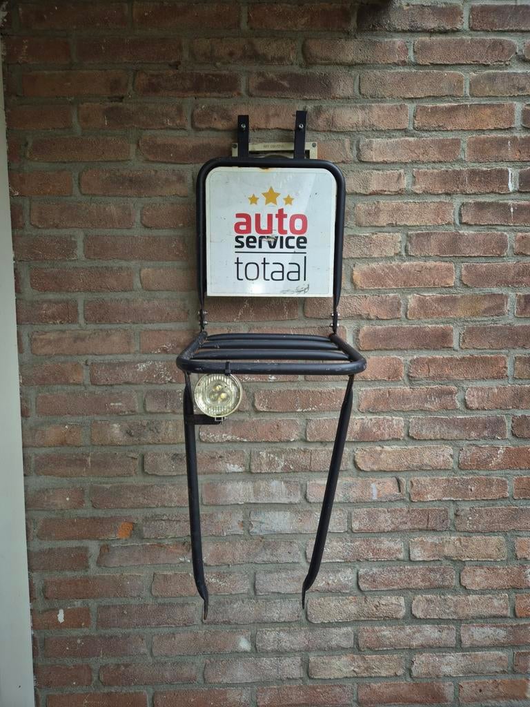 Fietsdrager met reclamebord 'Auto Service Totaal', Fietsen en Brommers, Ophalen, Gebruikt, Onbekend