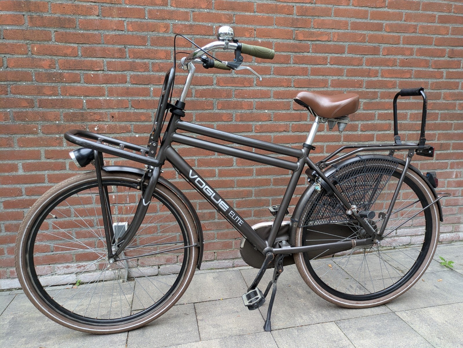 Vogue Elite herenfiets 28" - Mat bruin, 50cm frame, Fietsen en Brommers, Fietsen | Heren | Herenfietsen, Gebruikt, Versnellingen