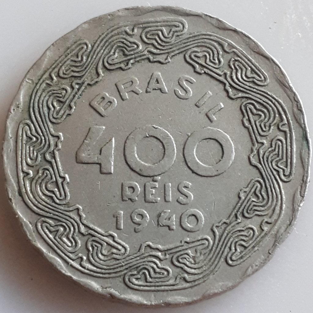 BRAZILIË : 400 REIS 1940 VARGAS KM 547, Ophalen of Verzenden, Zuid-Amerika, Losse munt