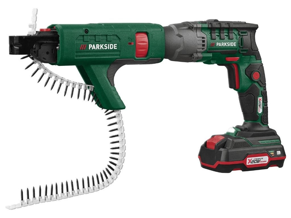 Parkside 20V Accu gipsplaat schroefmachine | complete set., Doe-het-zelf en Verbouw, Variabele snelheid, Nieuw, Ophalen of Verzenden