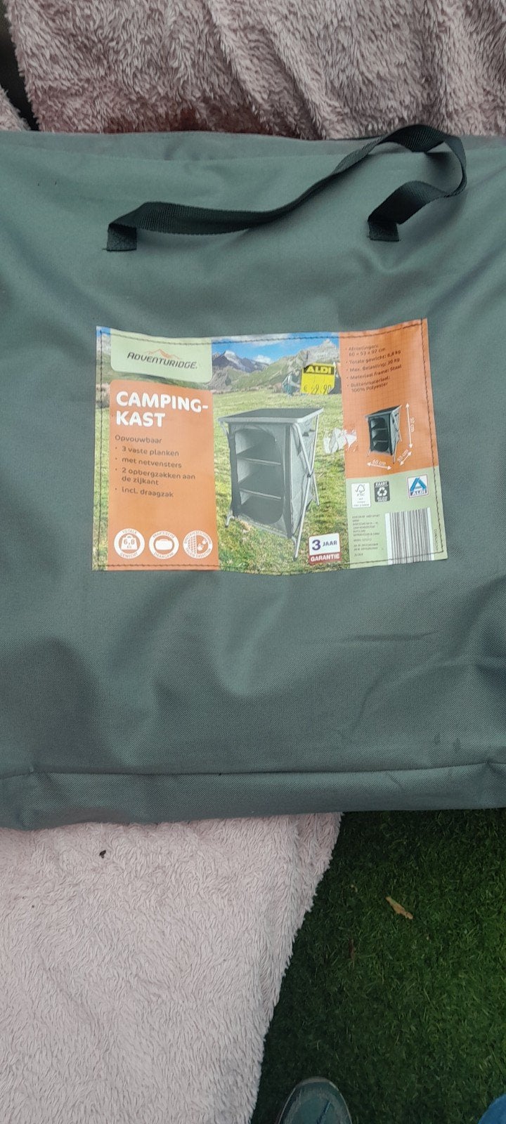 Camping kast, Ophalen, Zo goed als nieuw
