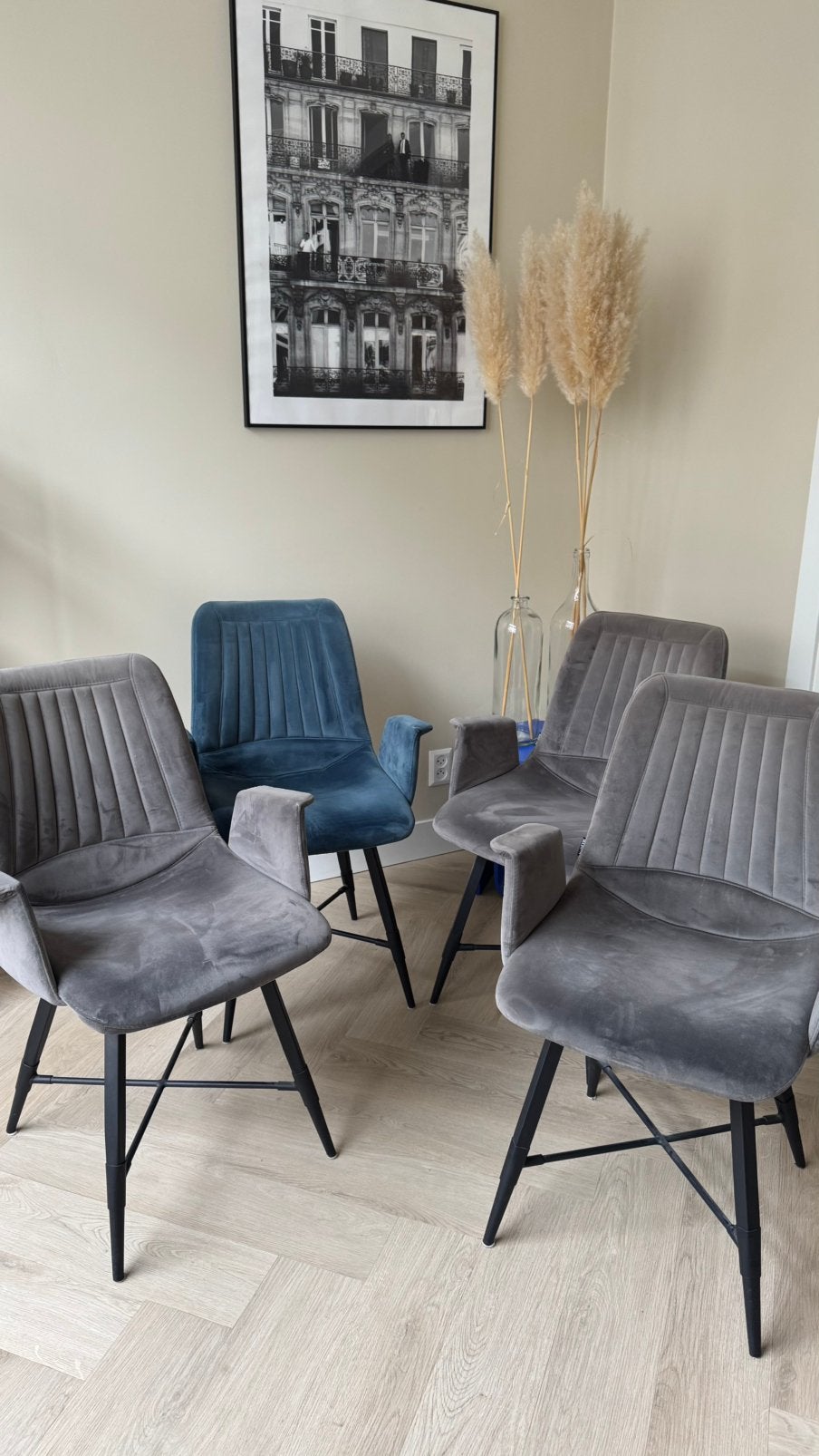 Gratis eetkamerstoelen, Ophalen, Gebruikt, Bruin, Vier
