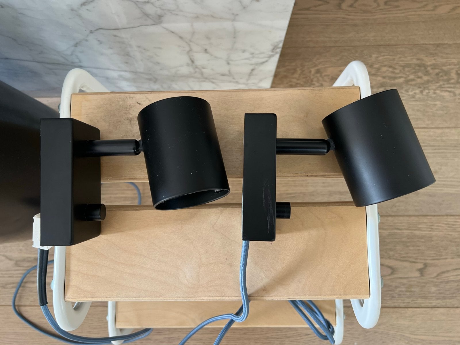 2x IKEA Nymåne wandlamp - zwart, Ophalen, Zwart, Dimbaar, GU10
